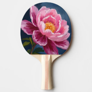 Roze Bloem Florale Aquarel Schildering Tafeltennisbatje