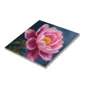 Roze Bloem Florale Aquarel Schildering Tegeltje (Zijkant)
