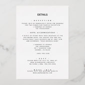 Roze Bloem Folie Uitnodiging (Achterkant)