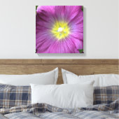 Roze Bloem Foto Enige Reproductie Canvas Afdruk (Insitu (Slaapkamer))