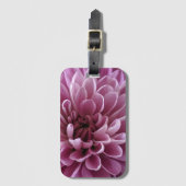 Roze Bloem Foto Ontwerp Bagagelabel (Voorkant (verticaal))
