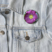 Roze Bloem Foto Ronde Badge Button 5,7 Cm (In situ)