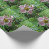 Roze Bloem Foto Verpakkende Document Cadeaupapier (Hoek)