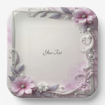 Roze bloem frame papieren bord