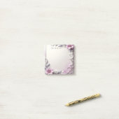 Roze bloem frame post-it notities post-it® notes (Op bureau)