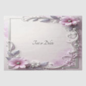 Roze bloem frame tissuepapier (Voorkant)