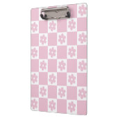 Roze Bloem gecontroleerd patroon Klembord (Links)