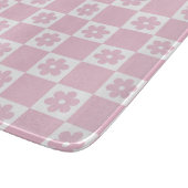 Roze Bloem gecontroleerd patroon Snijplank (Hoek)