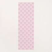 Roze Bloem gecontroleerd patroon Yogamat (Achterkant)