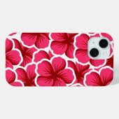Roze bloem gekleurde cute bloemstuk Case-Mate iPhone case (Achterkant (horizontaal))