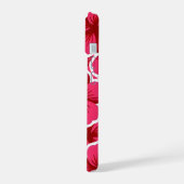 Roze bloem gekleurde cute bloemstuk  iPhone 15 case (Linkerkant)
