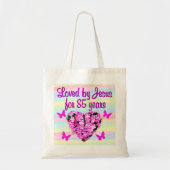 ROZE BLOEM GELIEFD DOOR JEZUS 85STE VERJAARDAG CAN TOTE BAG (Voorkant)