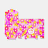  roze bloem gepersonaliseerd Baby shower Bedankdoosjes (Uitgevouwen)