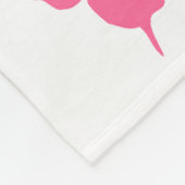  ROZE BLOEM GEPERSONALISEERDE 90E VERJAARDAG FLEECE DEKEN (Hoek)