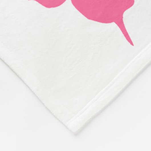  ROZE BLOEM GEPERSONALISEERDE 90E VERJAARDAG FLEECE DEKEN (Hoek)