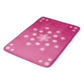  Roze Bloem Glam- Badmat (Gekanteld)