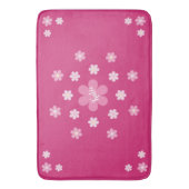  Roze Bloem Glam- Badmat (Voorkant Verticaal)
