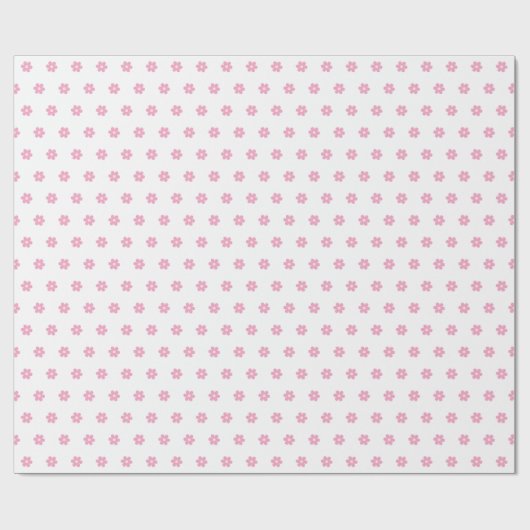 Roze Bloem Glam- Cadeaupapier (Vlak)