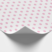 Roze Bloem Glam- Cadeaupapier (Hoek)