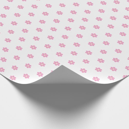 Roze Bloem Glam- Cadeaupapier (Hoek)