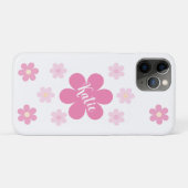  Roze Bloem Glam- Case-Mate iPhone Case (Achterkant (horizontaal))