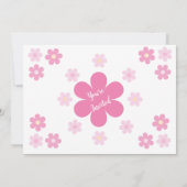 Roze Bloem Glam- Kaart (Achterkant)