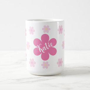 Roze Bloem Glam- Koffiemok