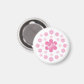 Roze Bloem Glam- Magneet (Voorkant / Achterkant)
