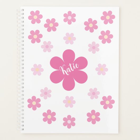 Roze Bloem Glam- Planner (Voorkant)