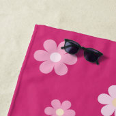 Roze Bloem Glam- Strandlaken (In situ)