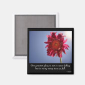 Roze Bloem Glory Magnet (Voorkant / Achterkant)