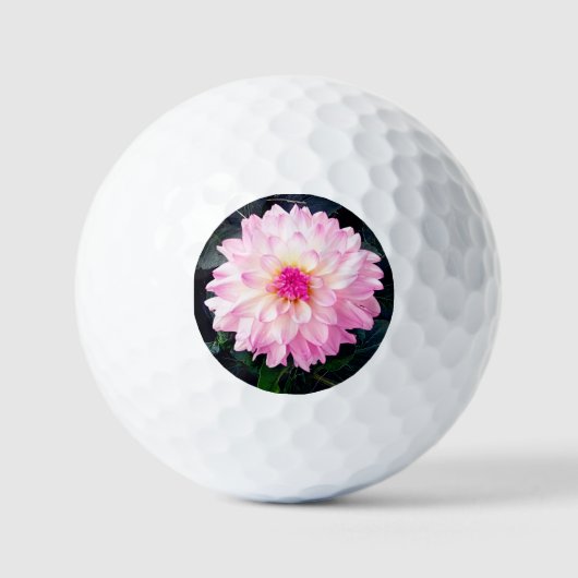 Roze bloem golfballen (Voorkant)