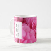 Roze Bloem & Harten Beste Mam Ooit Koffiemok (Voorkant links)