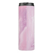 roze, bloem, heilige geometrische vorm thermosbeker (Achterkant)