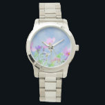 roze bloem horloge<br><div class="desc">Vloerbeemdje</div>