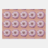 Roze bloem inpakpapier set (Voorkant 3)