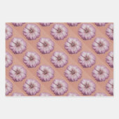 Roze bloem inpakpapier set (Voorkant)