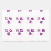 Roze bloem inpakpapier vel (Voorkant)