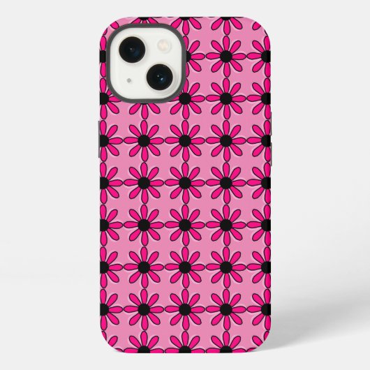 Roze Bloem iPhone Hoesje (Achterkant)
