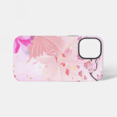roze bloem iPhone hoesje (Achterkant horizontaal)