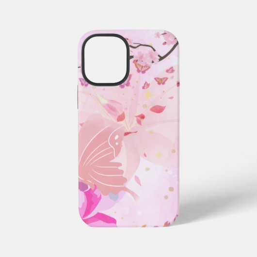 roze bloem iPhone hoesje (Achterkant)