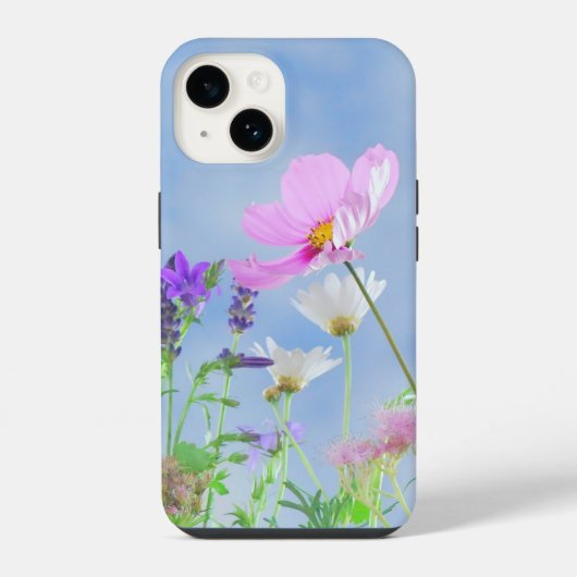 roze bloem iPhone hoesje (Achterkant)