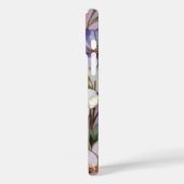 Roze Bloem iPhone Hoesje Gebrandschilderd Elegant (Achterkant / Links)