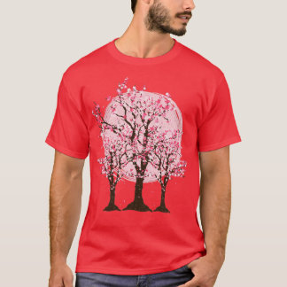 Roze bloem Japan Sakura Tree Japan T-shirt