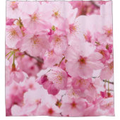 Roze Bloem Japanse Kersenbloesem Hanami Bloemen Douchegordijn (Voorkant)