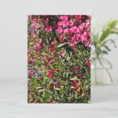 Roze bloem kaart (Staand voorkant)