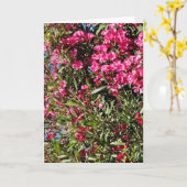 Roze bloem kaart (Gele Bloem)
