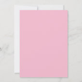Roze bloem kader 87ste verjaardag kaart (Achterkant)