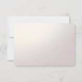 Roze bloem kader RSVP kaart (Achterkant)