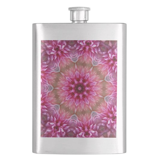 Roze Bloem Kaleidoscoop Mandala-43895 Flacon (Voorkant)